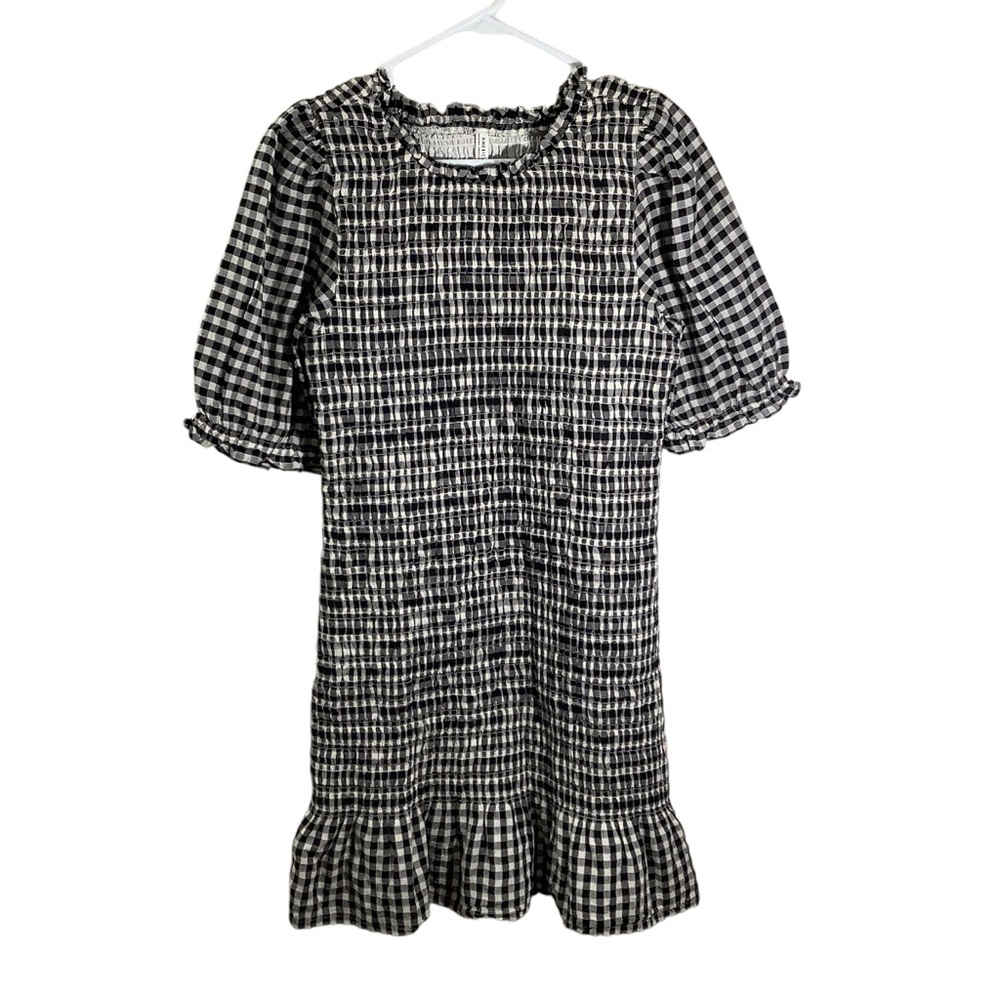 American Eagle Smocked Gingham Mini Dress